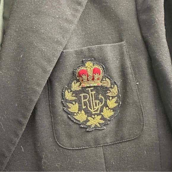 Ralph Lauren | Navy Blazer with Gold Buttons - Picture 2 of 6